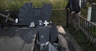 cimitir sarb vandalizat Kosovo
